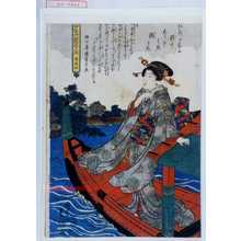 Utagawa Toyokuni III, 歌川豊国〈3〉 (豊国〈3〉)创作的日本版画《「江戸名所発句合之内 首尾松」》