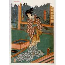 Utagawa Toyokuni III, 歌川豊国〈3〉 (豊国〈3〉)による浮世絵「「山田三郎妻おわさ」」