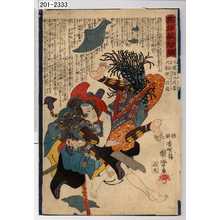 関斎による浮世絵「「英雄組討鑑」」