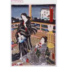 Utagawa Kunisada: 「東都名所四季之内」「両国夜陰光景」 - Waseda University Theatre Museum