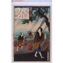 Toyohara Kunichika: 「現時五十四情 第十八号」 - Waseda University Theatre Museum