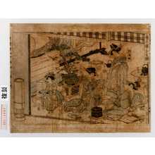 Kitagawa Utamaro: 「歌麿筆曲中年中行事之内」「夜具舗[]之図」 - Waseda University Theatre Museum