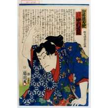 Toyohara Kunichika: 「蜘絲錦白縫」「鳥山犬千代 中村芝翫」 - Waseda University Theatre Museum
