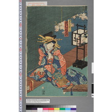 Utagawa Kunisada: 「けいせいかつらき 沢村田之助」 - Waseda University Theatre Museum