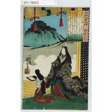 Utagawa Kuniyoshi: 「百人一首之内 持統天皇」 - Waseda University Theatre Museum