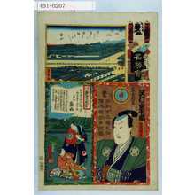 Utagawa Kunisada: 「江戸の花名勝会」「二番組 す」「築地門跡」「築地」「塩冶判官 沢村宗十郎」 - Waseda University Theatre Museum