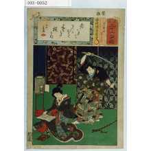 Utagawa Kunisada: 「見立三十六句撰」「児雷也 こしぢ」 - Waseda University Theatre Museum