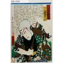 Utagawa Kunisada: 「近世水滸伝」「成田の新蔵 河原崎権十郎」 - Waseda University Theatre Museum