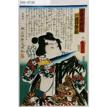 Utagawa Kunisada: 「近世水滸伝」「夏目子僧新助 岩井粂三郎」 - Waseda University Theatre Museum