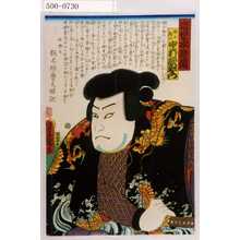 Utagawa Kunisada: 「近世水滸伝」「神刀奥次 中村歌右衛門」 - Waseda University Theatre Museum