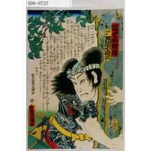 Utagawa Kunisada: 「近世水滸伝」「鰐の順助 市川小団次」 - Waseda University Theatre Museum