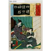 Utagawa Kunisada: 「七伊呂波拾遺」「四ツ谷怪談 おいわ 伊右衛門」 - Waseda University Theatre Museum