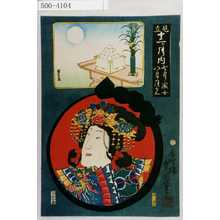 Japanese Print "「見立十二ヶ月ノ内」「七月織女 八月月見」" by Utagawa Toyokuni III, 歌川豊国〈3〉 (豊国〈3〉、国久)