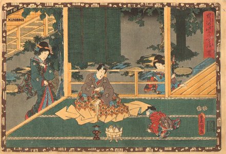 Utagawa Kunisada: Genji twin-brush series, Chapter 22 - Asian Collection Internet Auction