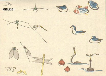 Not signed: Birds and insects - Asian Collection Internet Auction