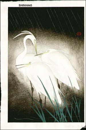 Koeiによる浮世絵「"Snowy Heron"」