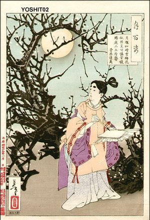 Estampe japonaise "Glittering Plum Blossoms like Stars" par Tsukioka Yoshitoshi, 月岡芳年 (Yoshitoshi)