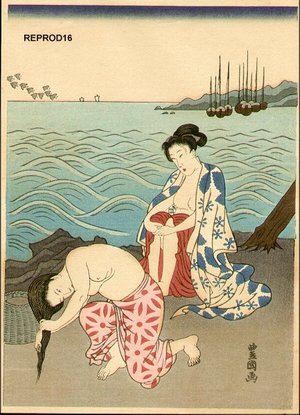 Japanese Print "BIJIN-E (beauty print)" by Utagawa Kunisada, 歌川国貞 (Kunisada)