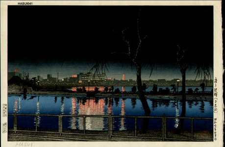 Kawase Hasui: Night at Shinobazu Pond - Asian Collection Internet Auction