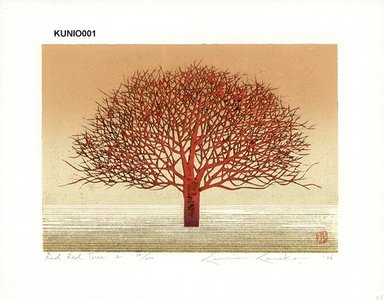Kaneko, Kunio: Red Red Tree 2 - Asian Collection Internet Auction