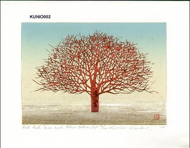 Kaneko, Kunio: Red Red Tree and Blue Blue Sky - Asian Collection Internet Auction