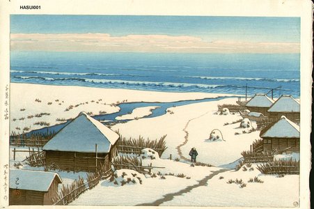 Japanese Print "Onjuku, Chiba" by Kawase Hasui, 川瀬巴水 (Kawase, Hasui)