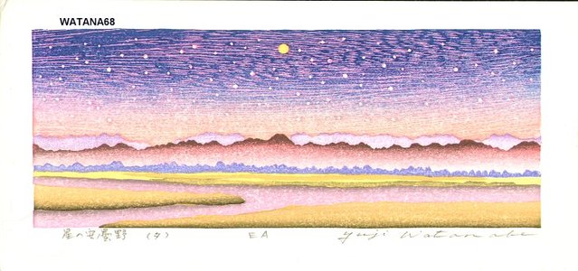 Watanabe, Yuji: Star-spangled sky at Azumino (evening) - Asian Collection Internet Auction