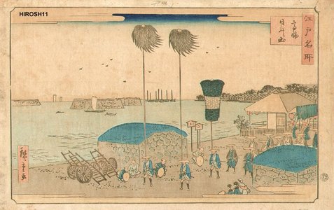 Japanese Print "Landscape" by Suzuki Hiroshige (Hiroshige)