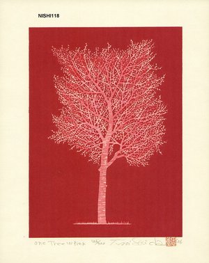 NISHIDA, Tadashige: One Tree (3) Pink - Asian Collection Internet Auction