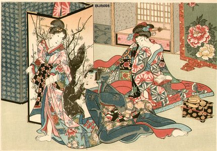 Utagawa Kunisada: BIJIN-E (beauty print), courtesans - Asian Collection Internet Auction