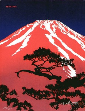 Miyata, Masayuki: Red Mt. Fuji - Asian Collection Internet Auction