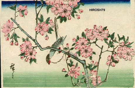 Utagawa Hiroshige: Swallow and cherry blossoms - Asian Collection Internet Auction
