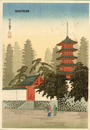 Takahashi Hiroaki: Temple of Kinugasa - Asian Collection Internet Auction
