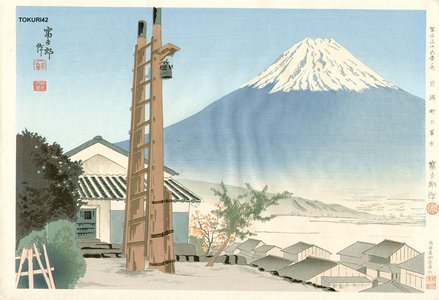 徳力富吉郎: 36 Views of Fuji, Fuji from Iwabuchi - Asian Collection Internet Auction