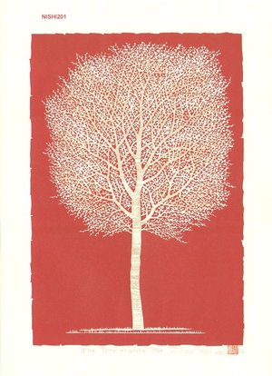 NISHIDA, Tadashige: One Tree (2) White - Asian Collection Internet Auction