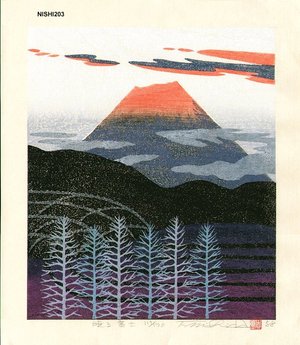 NISHIDA, Tadashige: AKERU FUJI (Mt. Fuji at Daybreak) - Asian Collection Internet Auction