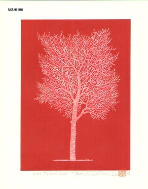 NISHIDA, Tadashige: One Tree (3) Pink - Asian Collection Internet Auction