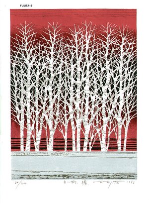 Fujita, Fumio: SHIROIKI AKEBONO (White tree dawn) - Asian Collection Internet Auction