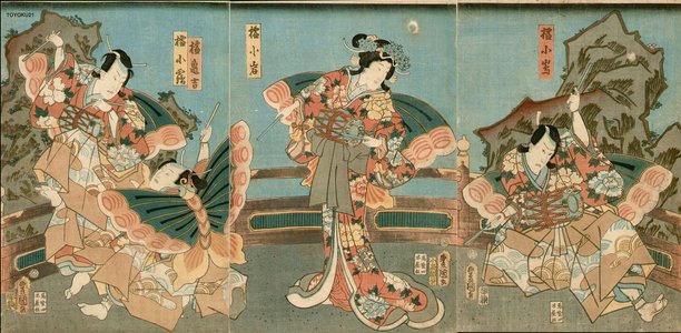 Utagawa Kunisada: Four actors - Asian Collection Internet Auction