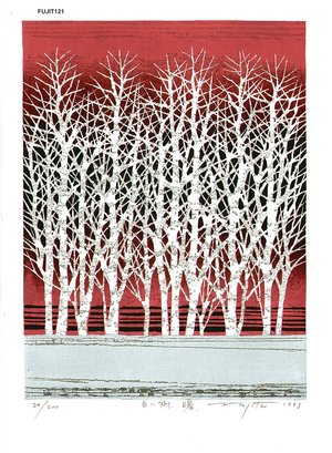 Fujita, Fumio: SHIROI KI AKEBONO (White Tree Dawn) - Asian Collection Internet Auction