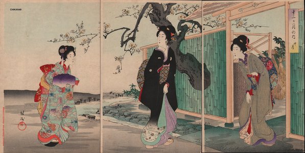 豊原周延: BIJIN-E (beauty print) - Asian Collection Internet Auction