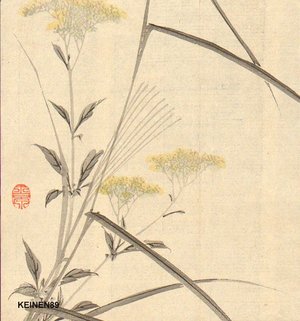 今尾景年: Autumn flowers - Asian Collection Internet Auction