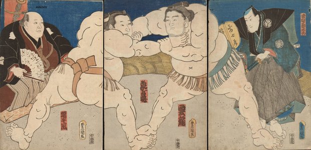Utagawa Kunisada: Championship match - Asian Collection Internet Auction