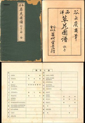 Tanagami, Konan: Woodblock print album of 25 floral diptychs - Asian Collection Internet Auction