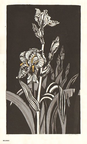 Moji, Kiyomi: Irises - Asian Collection Internet Auction