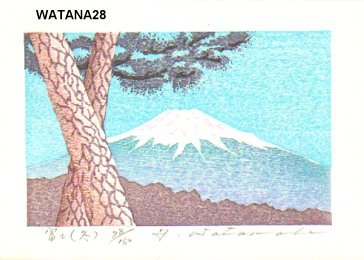Watanabe, Yuji: FUJI (HUYU), Mt. Fuji (winter) - Asian Collection Internet Auction