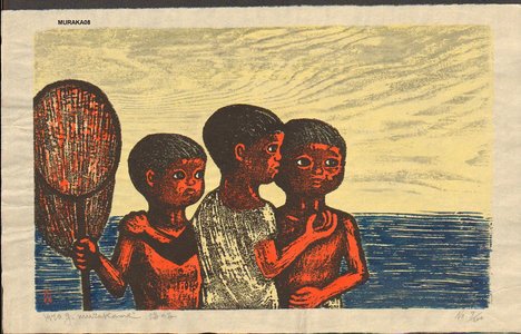 Murakami, Gyojin: Children at the Ocean - Asian Collection Internet Auction