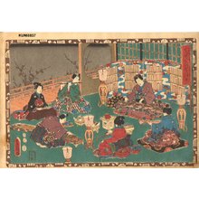 Utagawa Kunisada: Genji twin-brush series, Chapter 52 - Asian Collection Internet Auction