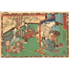 Utagawa Kunisada: Genji twin-brush series, Chapter 28 - Asian Collection Internet Auction