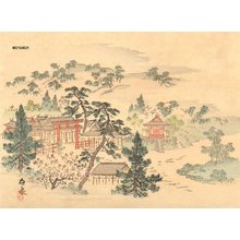 Hara, Zaisen: Izumo Taisha Shrine in winter - Asian Collection Internet Auction
